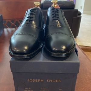 Joseph Cheaney Black Calf 5 tie oxford 8.5 D